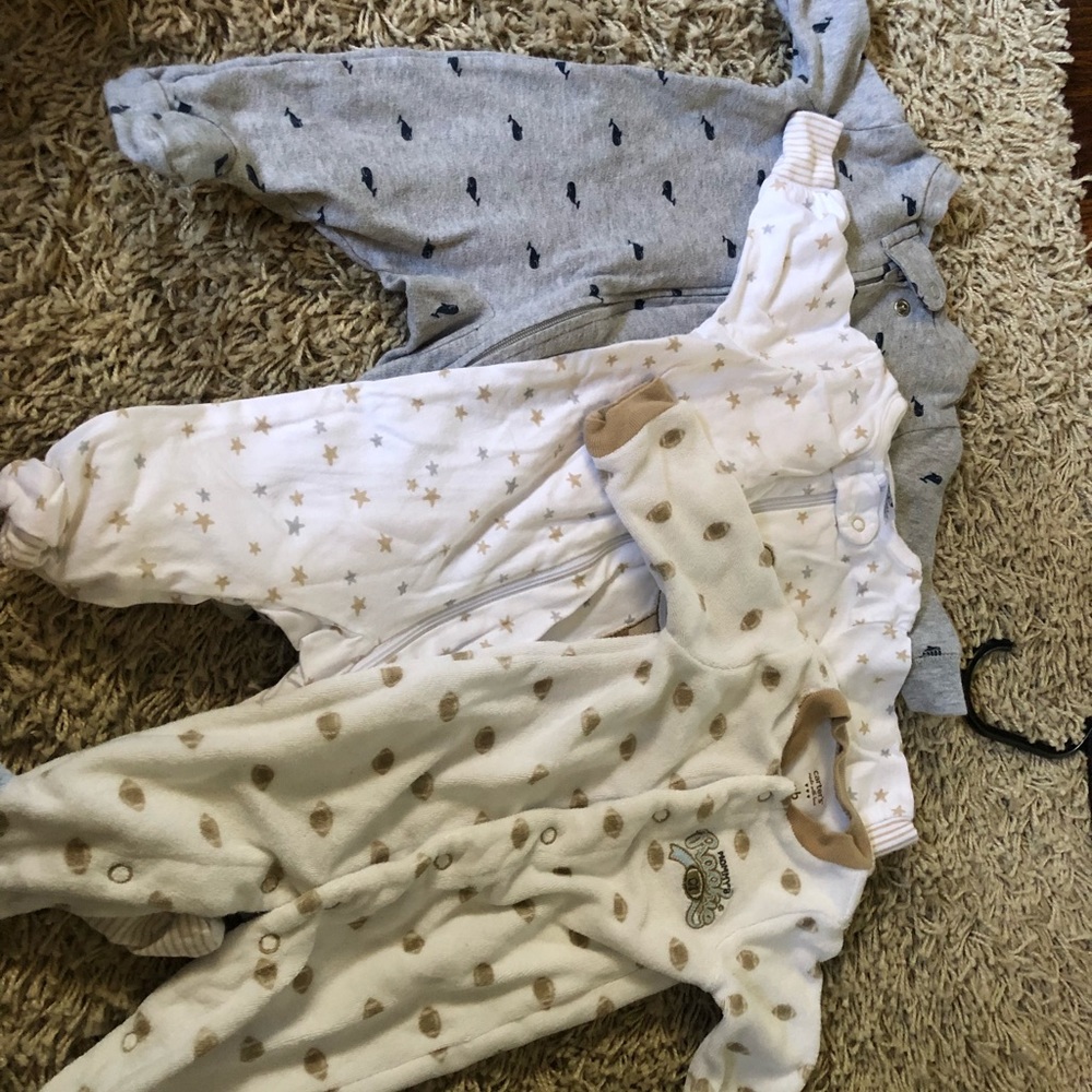 Assorted footie pajamas